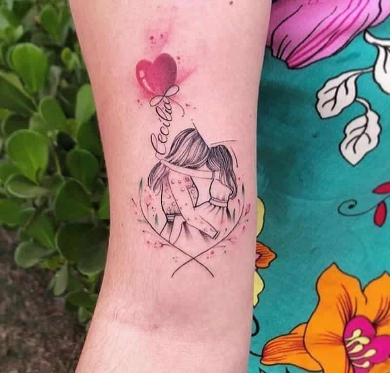 as tattoos mais delicadas e lindas de mãe e filha mãe e filha coração