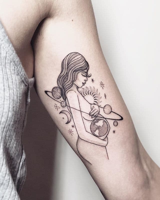 as tatuagens de filhos mais bonitas do mundo desenho mulher gravida