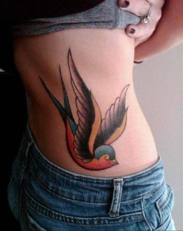 tatuagens na cintura mais bonitas e perfeitas aves