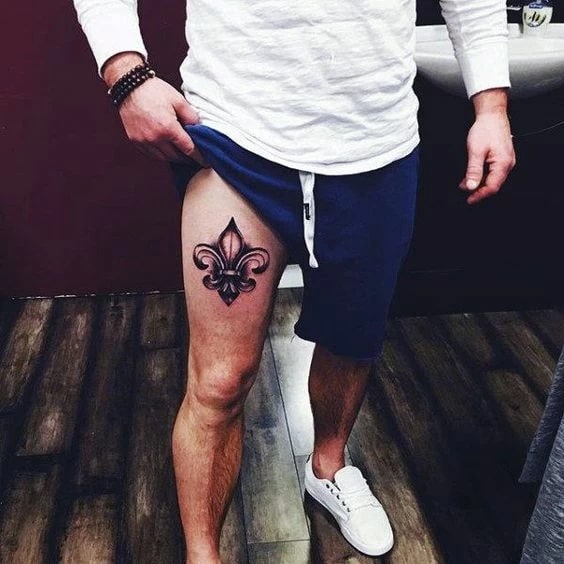 tatuagens na coxa masculina mais bonitas do momento formato