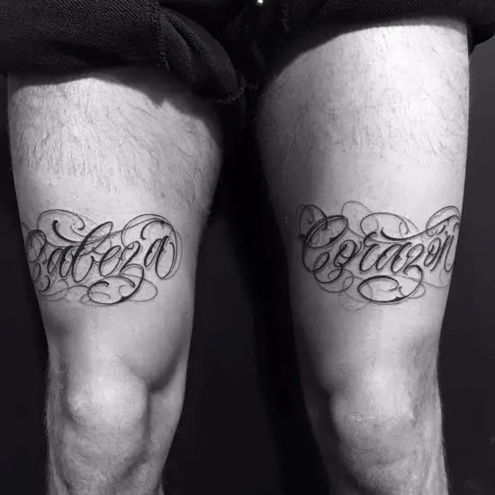 tatuagens na coxa masculina mais bonitas do momento palavras