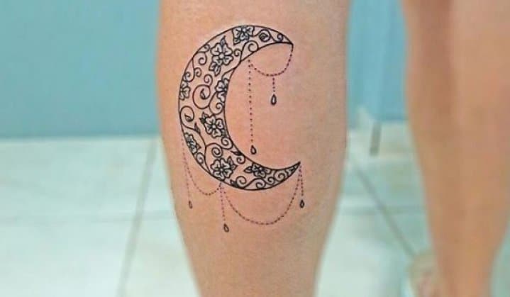 as mais bonitas e diversas tatuagens de lua lustre lua