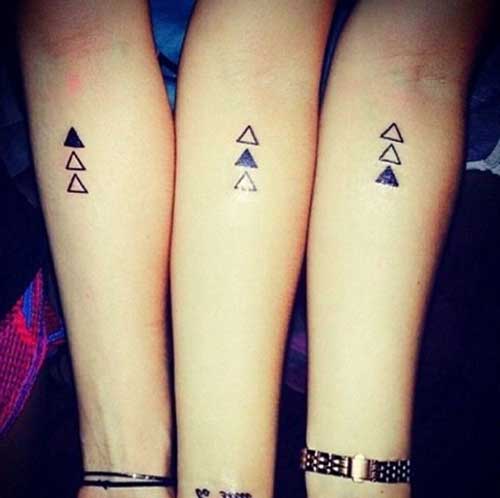 as mais bonitas tatuagens de irmãos geometria