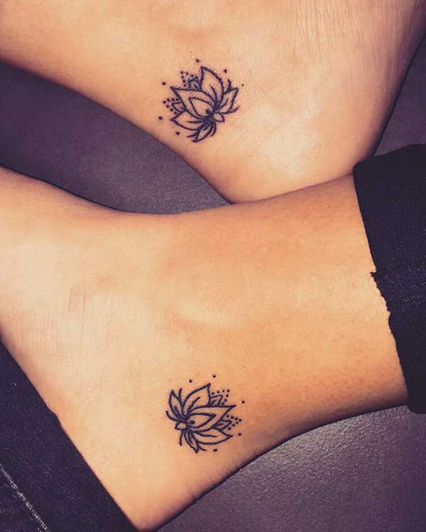 as melhores tatuagens de amizade da atualidade flor de lotus