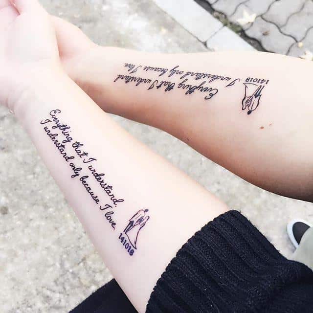 as tatuagens de casal mais bonitas da atualidade frases