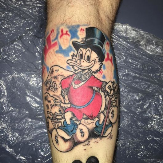 as tatuagens do tio patinhas mais bonitas e seu dinheiro