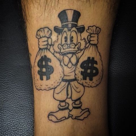 as tatuagens do tio patinhas mais bonitas tio patinhas grana