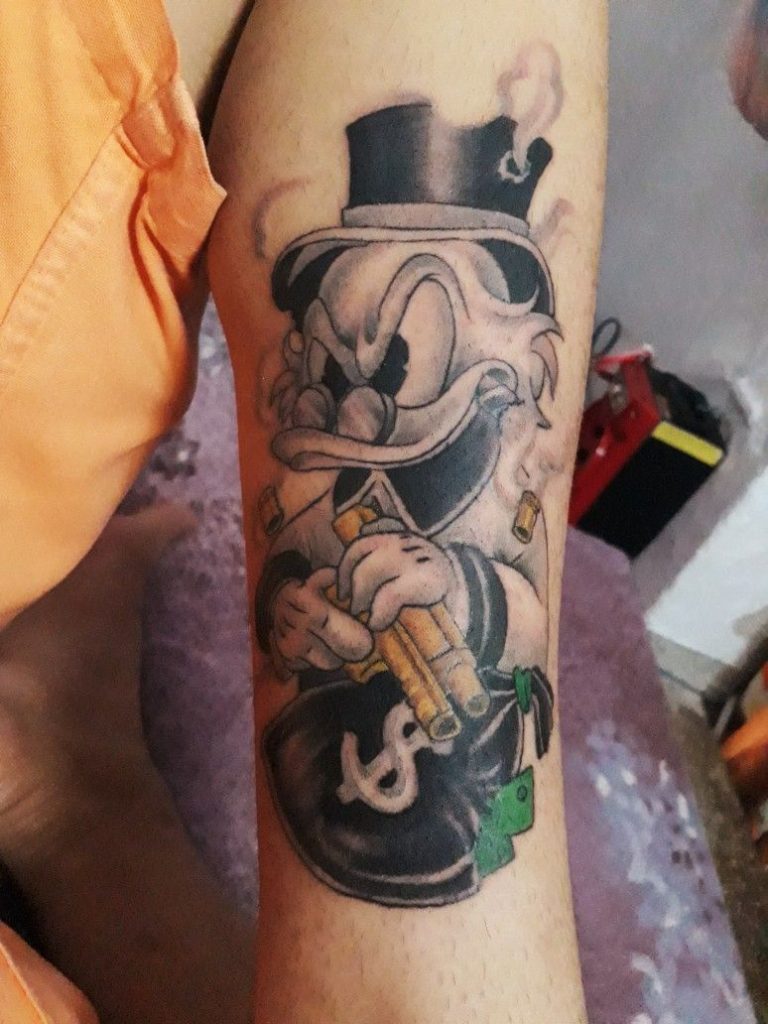 as tatuagens do tio patinhas mais bonitas tio patinhas nervoso