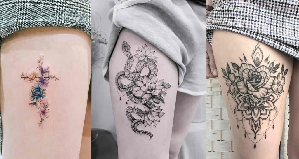 capa post as mais lindas tatuagens na coxa feminina site tattoo and you