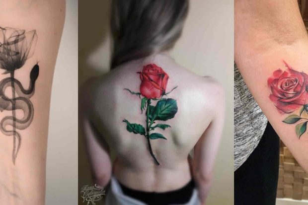 capa post mais bonitas tatuagens de rosa do momento site tattoo and you