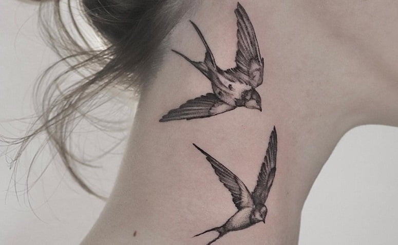 conheça as implicações sociais e profissionais da tatuagem no pescoço passaros