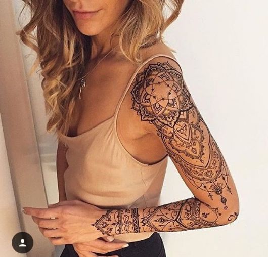 tatuagem feminina no braço uma escolha versátil para expressar sua personalidade e estilo mandala