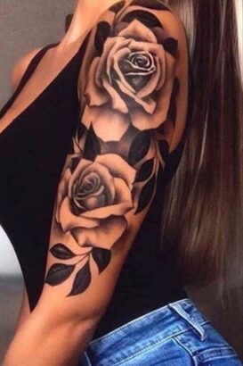 tatuagem feminina no braço uma escolha versátil para expressar sua personalidade e estilo rosas