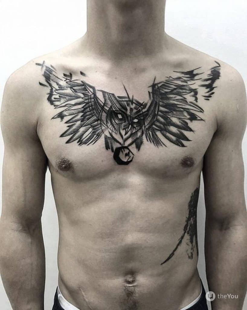 tatuagem no peito o que você precisa saber coruja