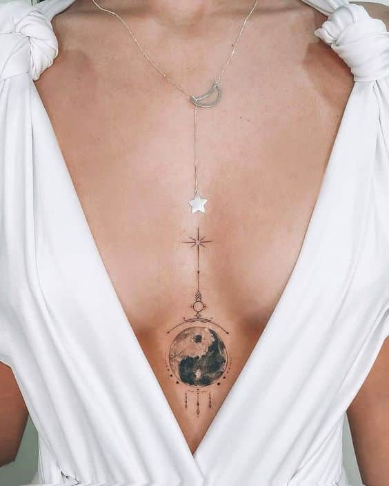 tatuagem no peito o que você precisa saber yin yang