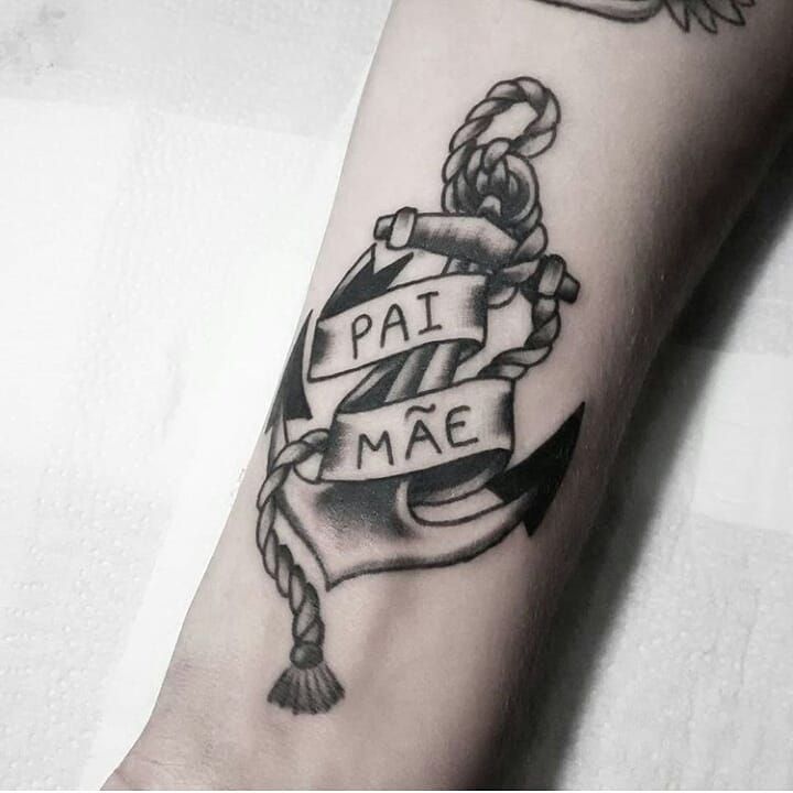 tatuagens mãe e pai mais populares atualmente ancora pai e mãe