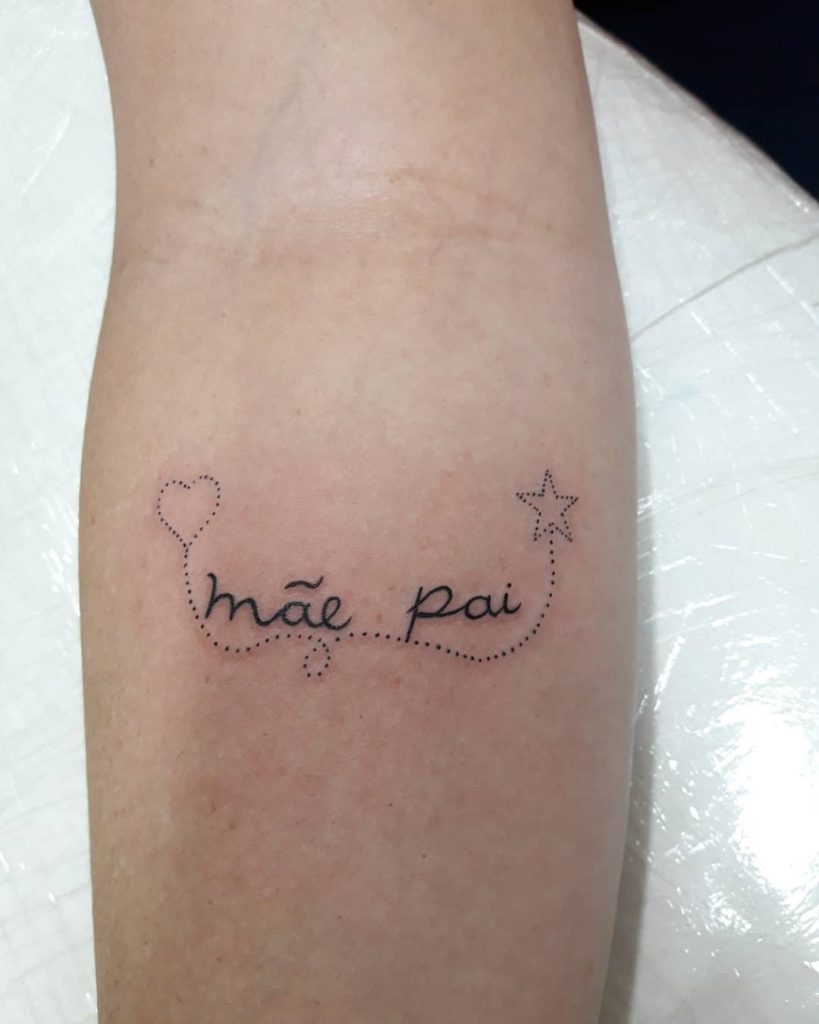 tatuagens mãe e pai mais populares atualmente mãe e pai cordão