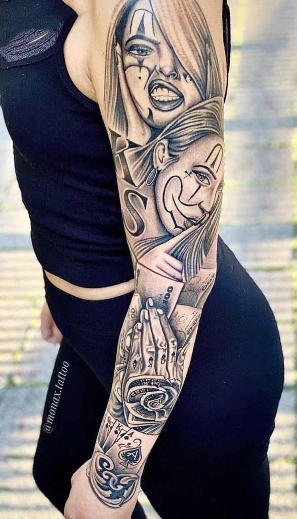 tatuagens femininas 30 fotos e modelos de braços fechados