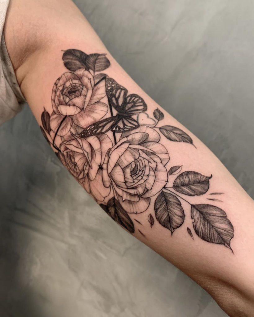 tatuagens no braço o que considerar antes de fazer uma ramo de flores