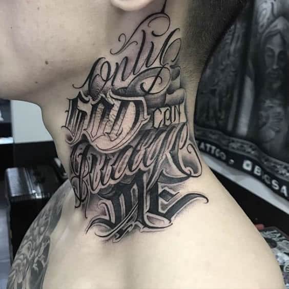 tatuagens no pescoço exprima sua individualidade com estilo grafite