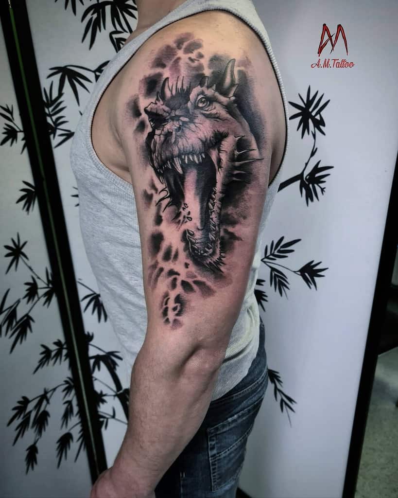 arm tattoos express yourself through body art dragon upper