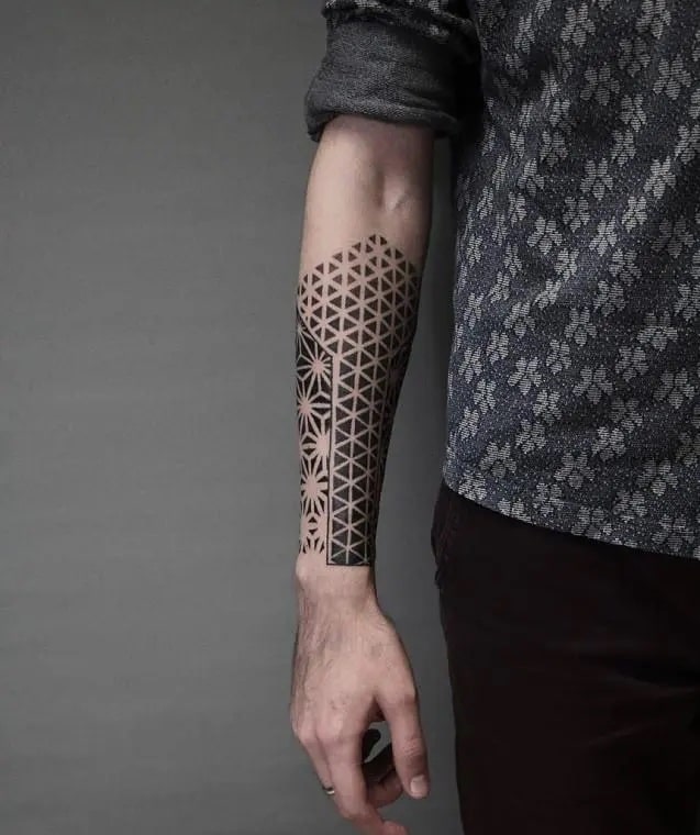 arm tattoos express yourself through body art geometric