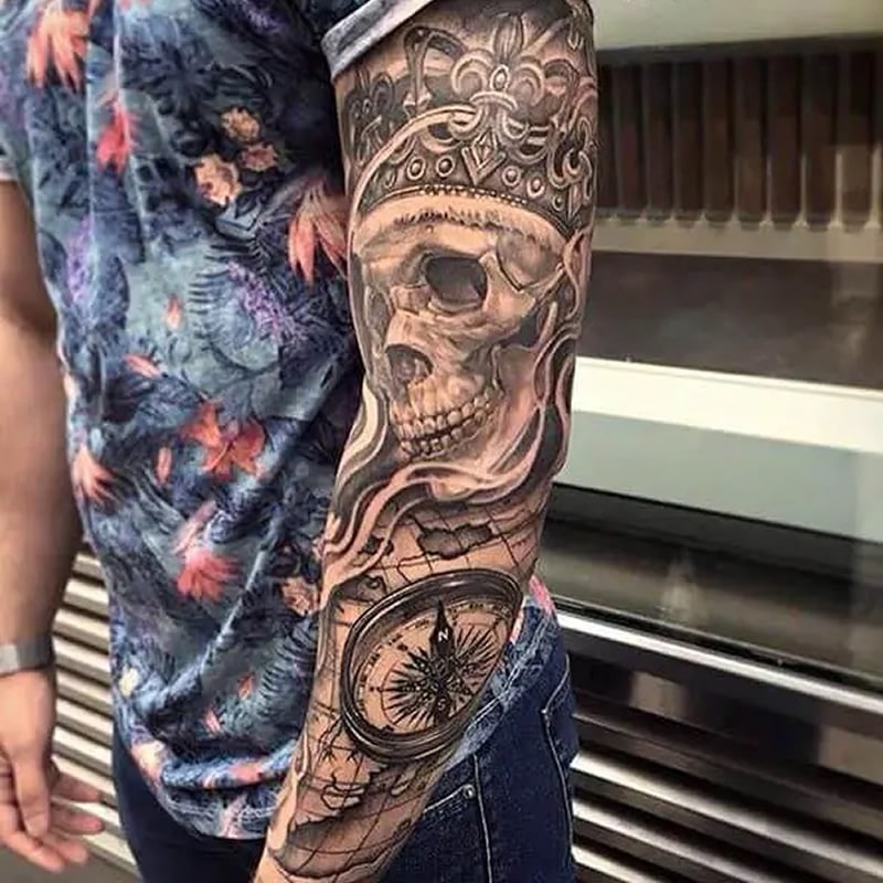 arm tattoos express yourself through body art skull