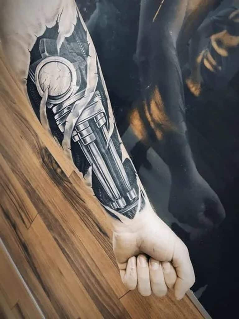 biomechanical tattoos style