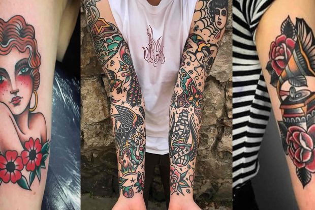 cover the american traditional tattoo style bold outlines and enduring appeal
