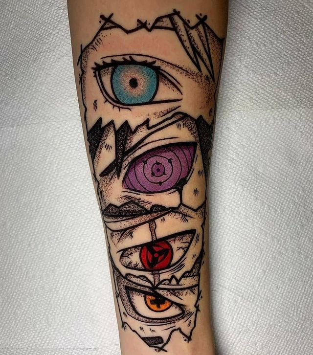 exploring otaku tattoo style a unique trend inspired by japanese pop culture naruto eyes