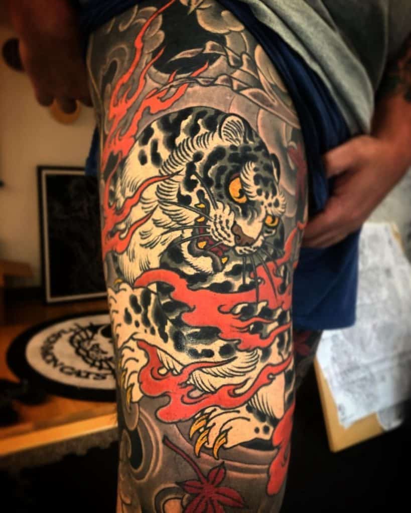 exploring the bold and culturally significant japanese tattoo style tiger lion