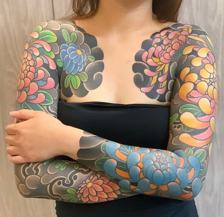 exploring the bold and culturally significant japanese tattoo style two color sleeve japanese tattoo style