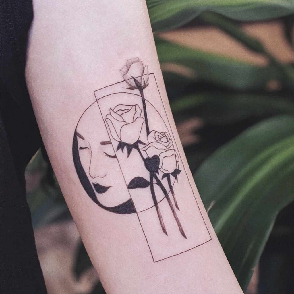 exploring the unique and versatile world of negative space tattoos face flowers