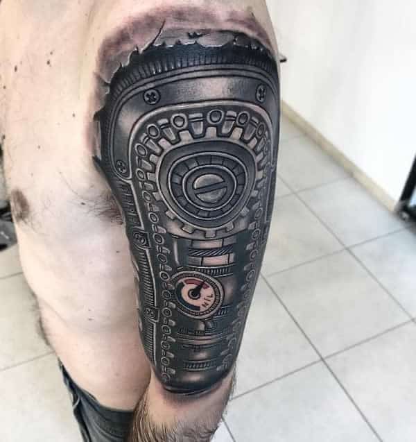 exploring the world of biomechanical tattoos a unique style of ink bio mechanical tattoos