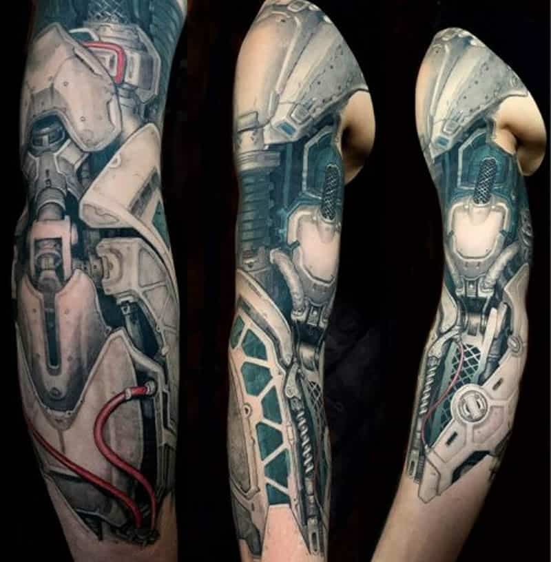 exploring the world of biomechanical tattoos a unique style of ink futuristic
