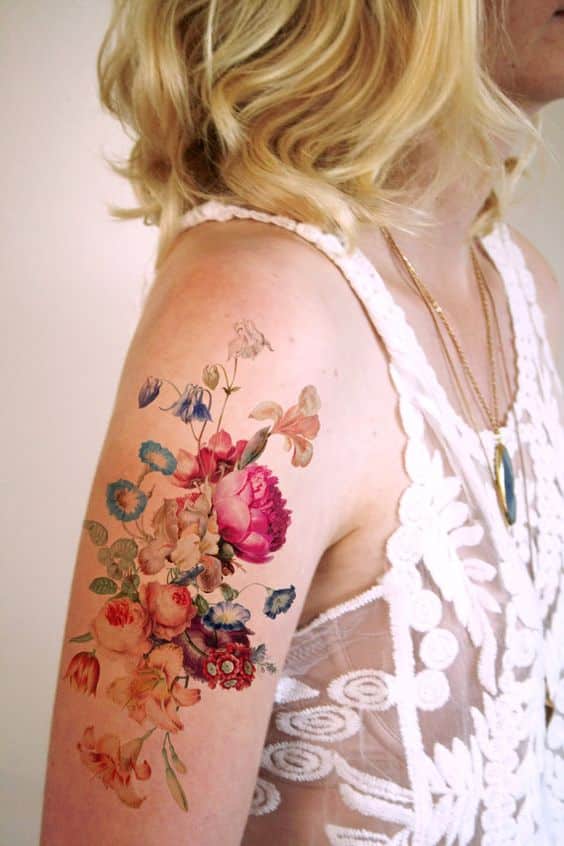 floral tattoos style