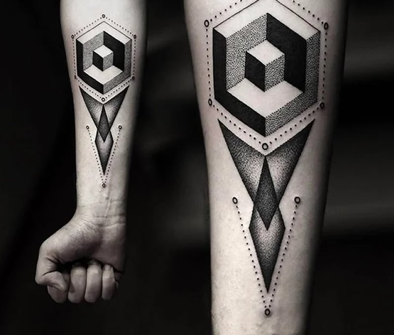 geometric tattoos the art of shapes, lines, and patterns 3d