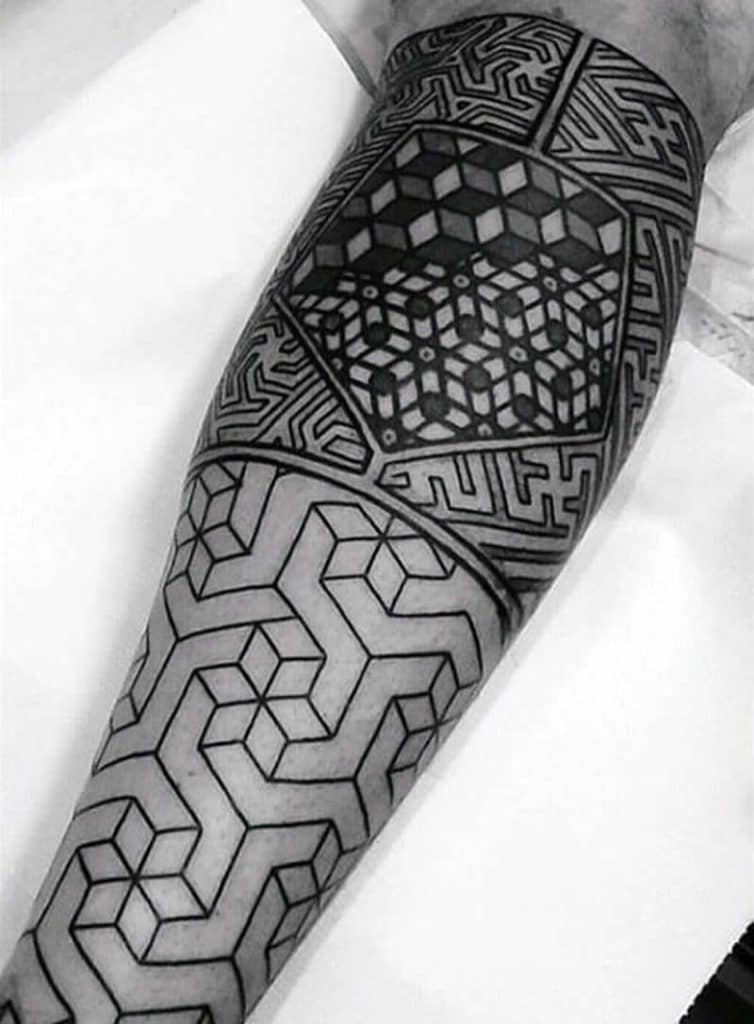 geometric tattoos the art of shapes, lines, and patterns 3d sacred geometry fine line tattoo for men