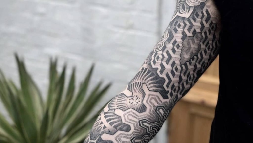 geometric tattoos the art of shapes, lines, and patterns geometrictattoo