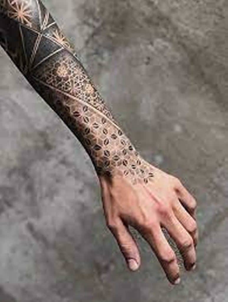 geometric tattoos the art of shapes, lines, and patterns arm