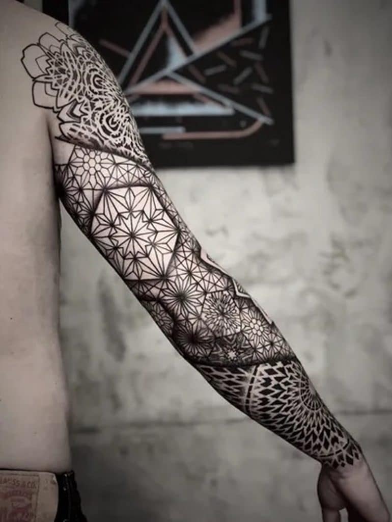 geometric tattoos the art of shapes, lines, and patterns geometry fineline
