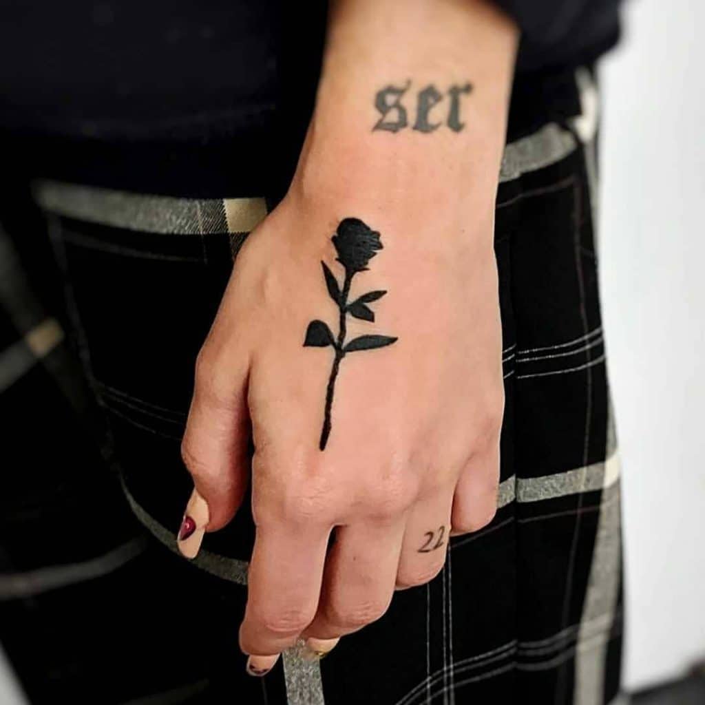 hand poked tattoos style