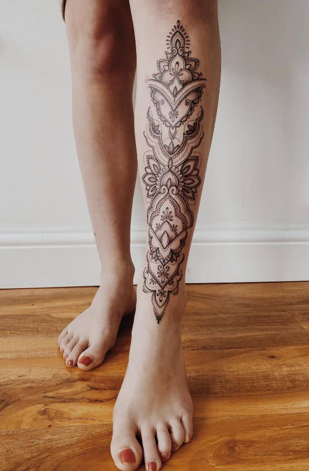 ornamental tattoos a versatile and personalized style of tattooing leg