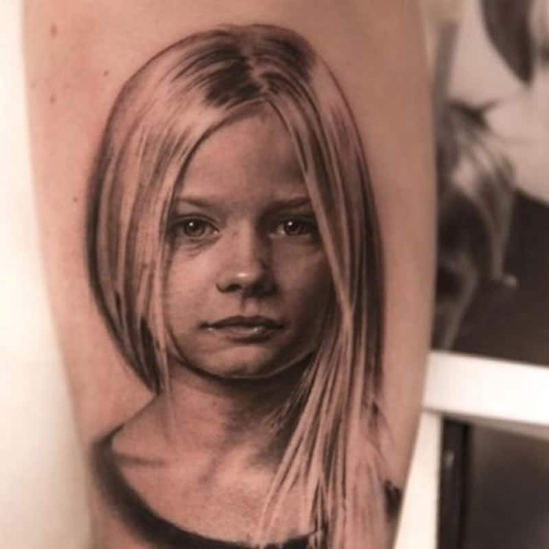 portrait tattoo style