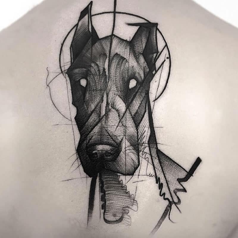 sketch tattoo style a new level of creativity and realism in the world of tattoos dog