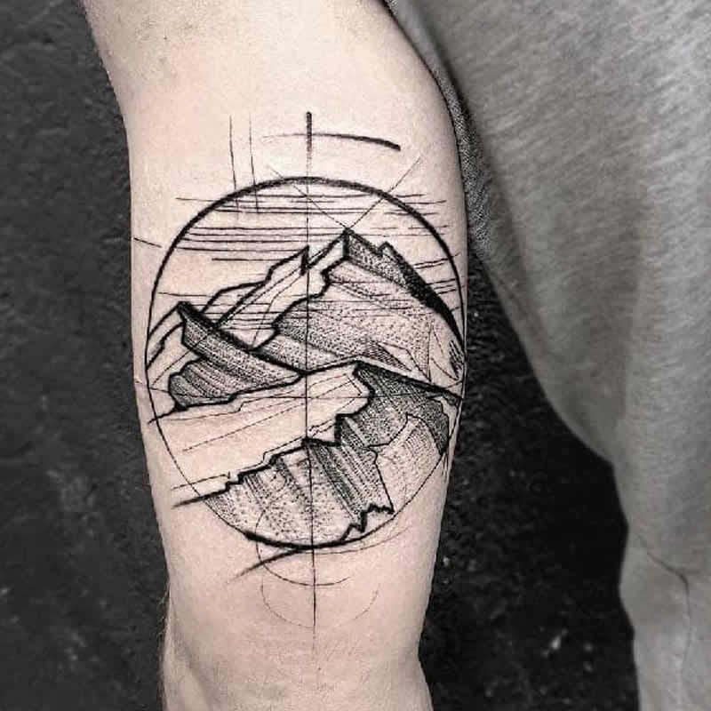 sketch tattoo style a new level of creativity and realism in the world of tattoos mountain
