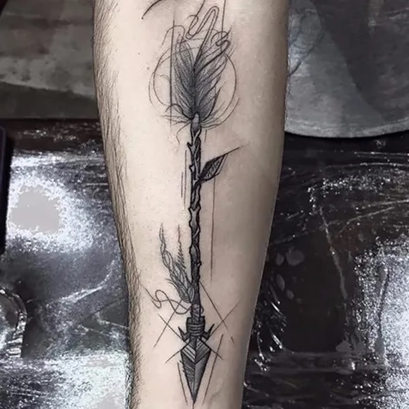 sketch tattoo style a new level of creativity and realism in the world of tattoos arrow