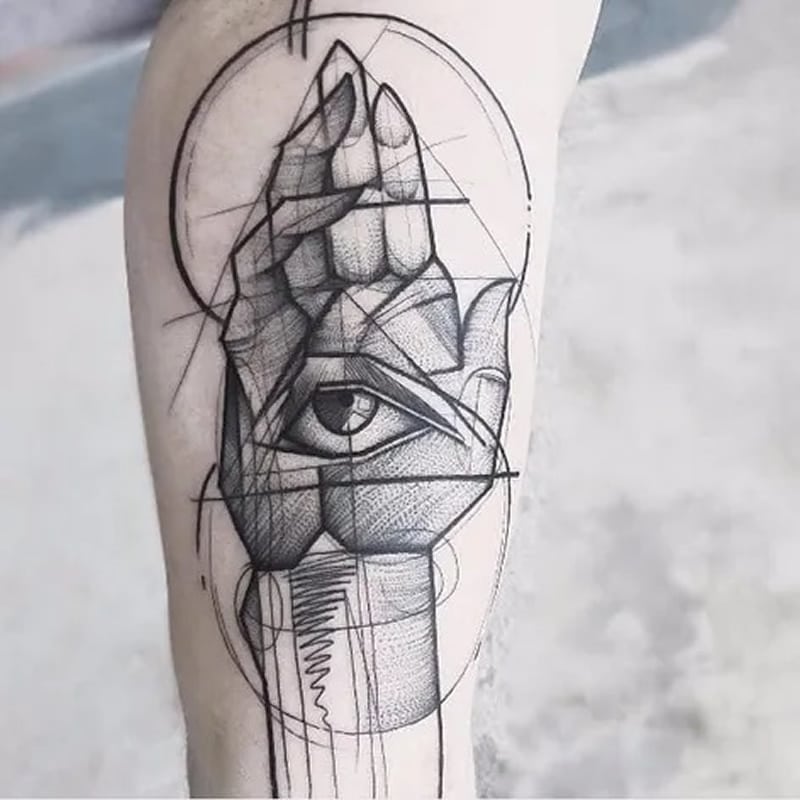 sketch tattoo style a new level of creativity and realism in the world of tattoos hand