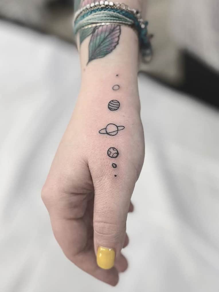 the appeal of small tattoos convenience, versatility, and aesthetics planets