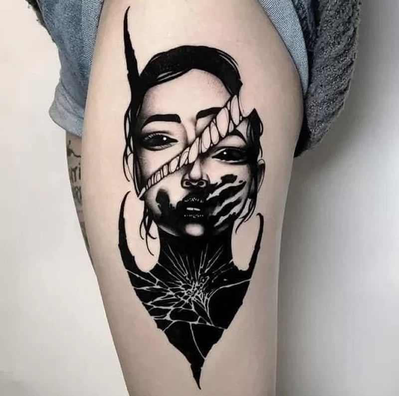 the art of blackwork tattoos history, meanings, and design face